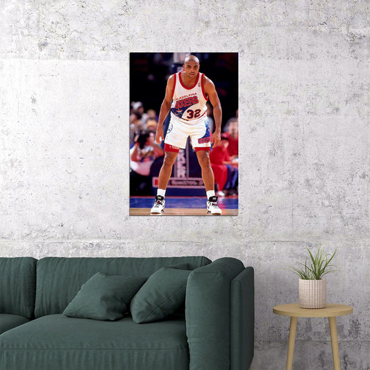 Charles Barkley Philadelphia 76ers Basketball Player Poster Wall Art Print Home Wall Decor - xonomax