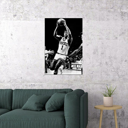 Robertson Milwaukee Bucks Former Basketball Player Poster Wall Art Print Home Wall Decor