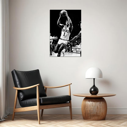Robertson Milwaukee Bucks Former Basketball Player Poster Wall Art Print Home Wall Decor