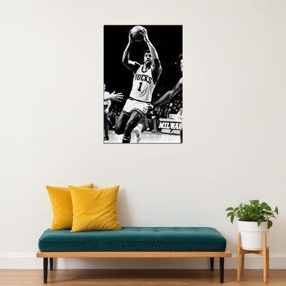 Robertson Milwaukee Bucks Former Basketball Player Poster Wall Art Print Home Wall Decor
