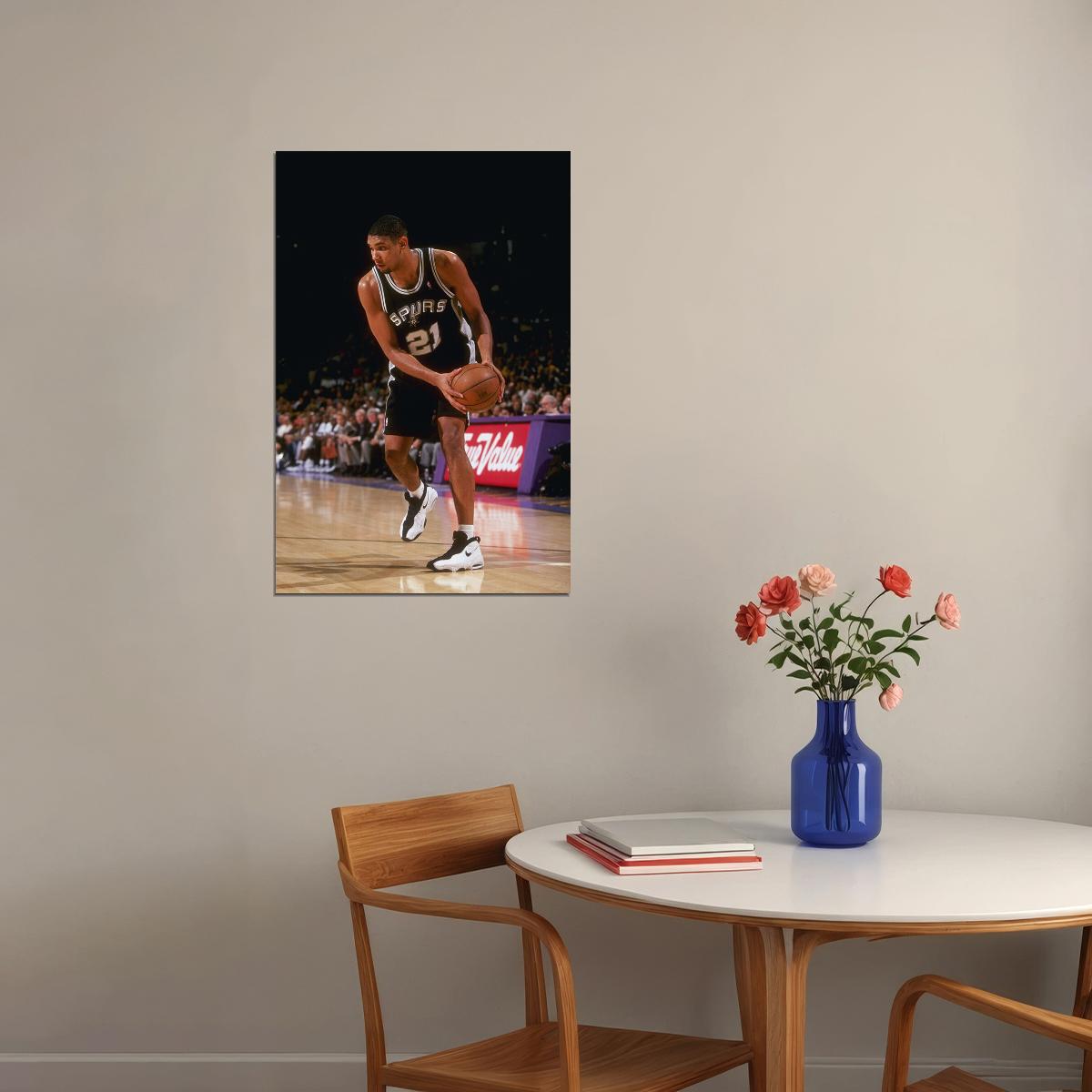 Tim Duncan San Antonio Spurs Basketball Player Poster Wall Art Print Home Wall Decor - xonomax