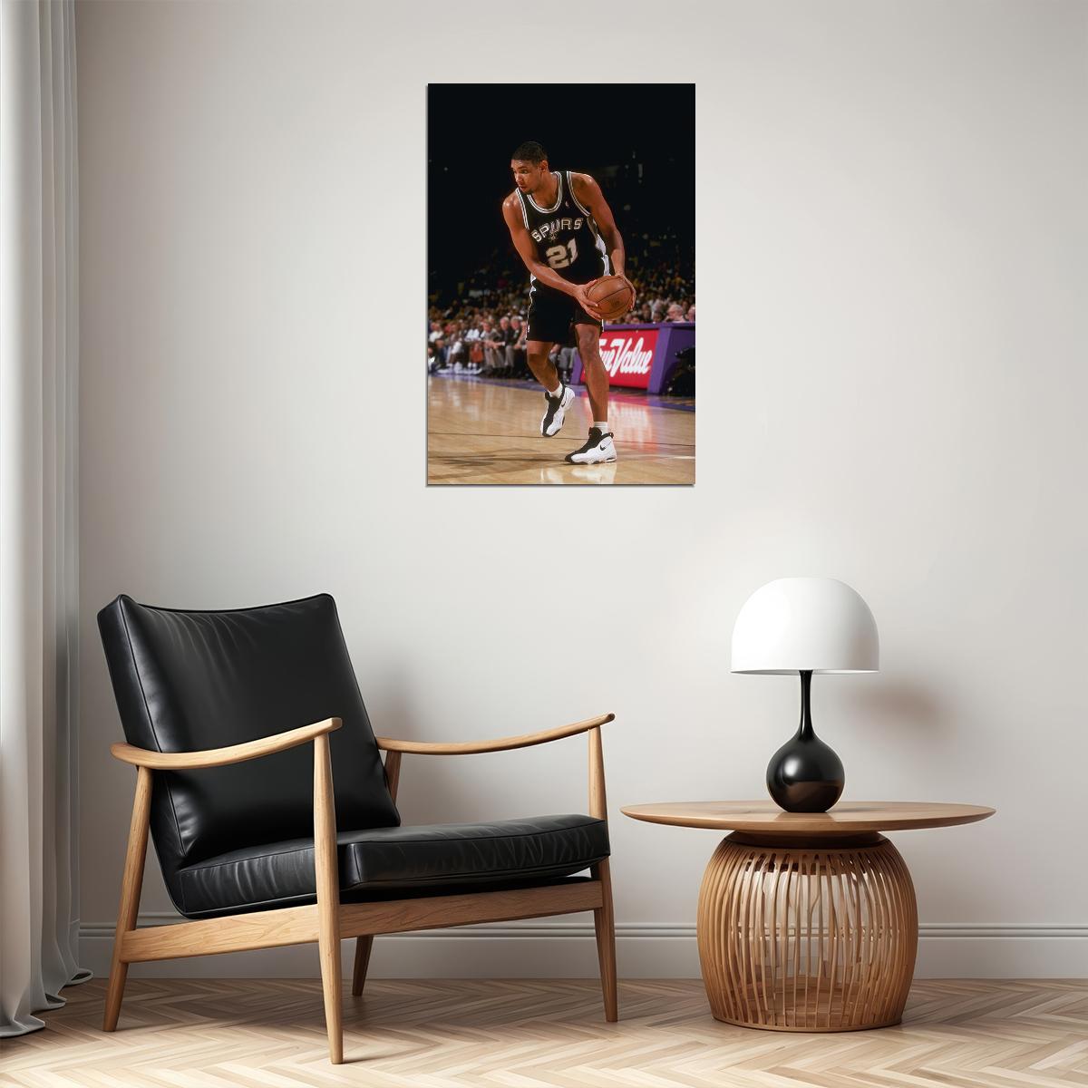 Tim Duncan San Antonio Spurs Basketball Player Poster Wall Art Print Home Wall Decor - xonomax