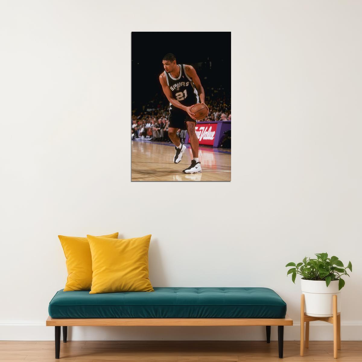 Tim Duncan San Antonio Spurs Basketball Player Poster Wall Art Print Home Wall Decor - xonomax