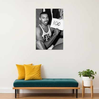 Wilt Chamberlain Philadelphia Former Basketball Player Poster Wall Art Print Home Wall Decor - xonomax