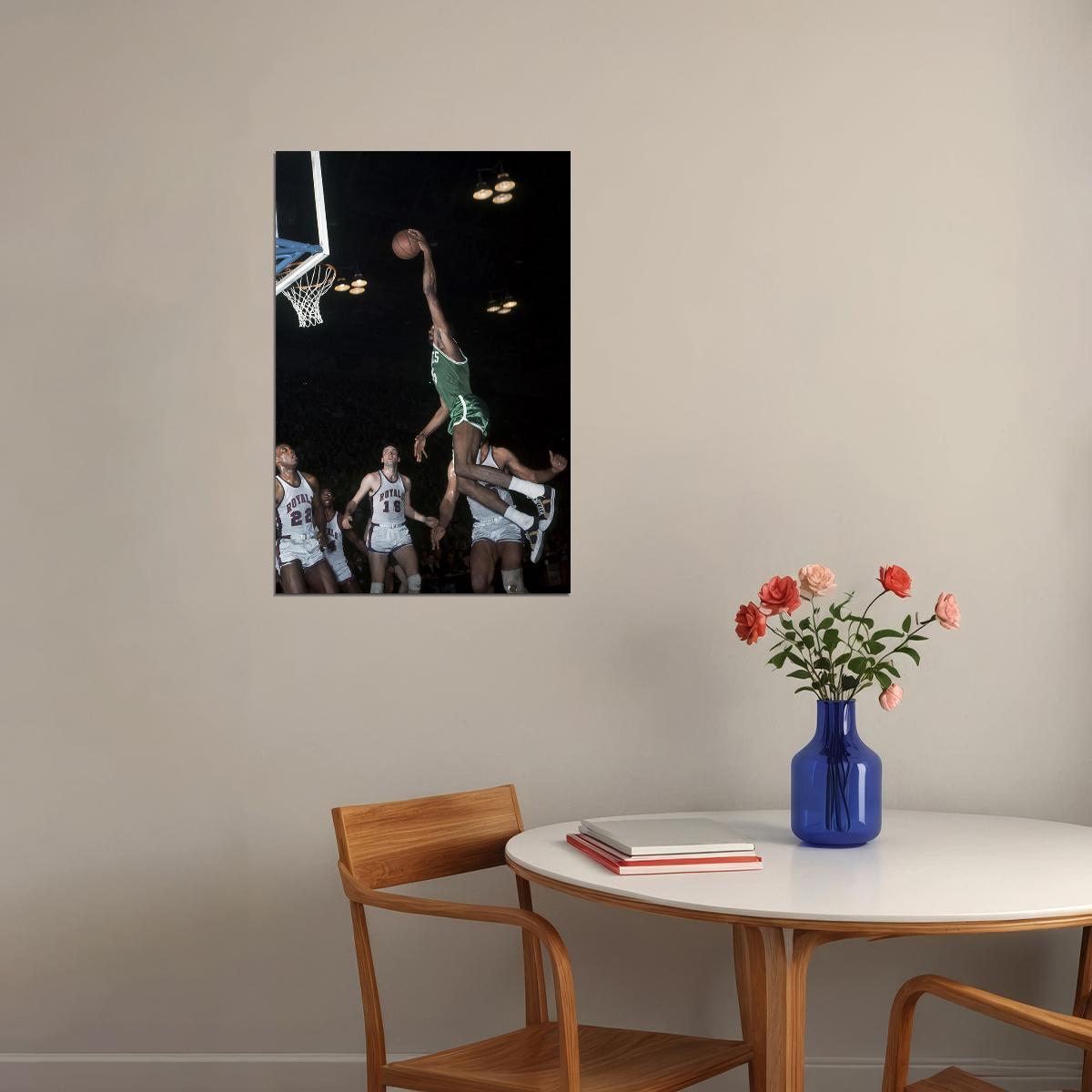 Bill Russell Boston Celtics Basketball Player Poster Wall Art Print Home Wall Decor - xonomax