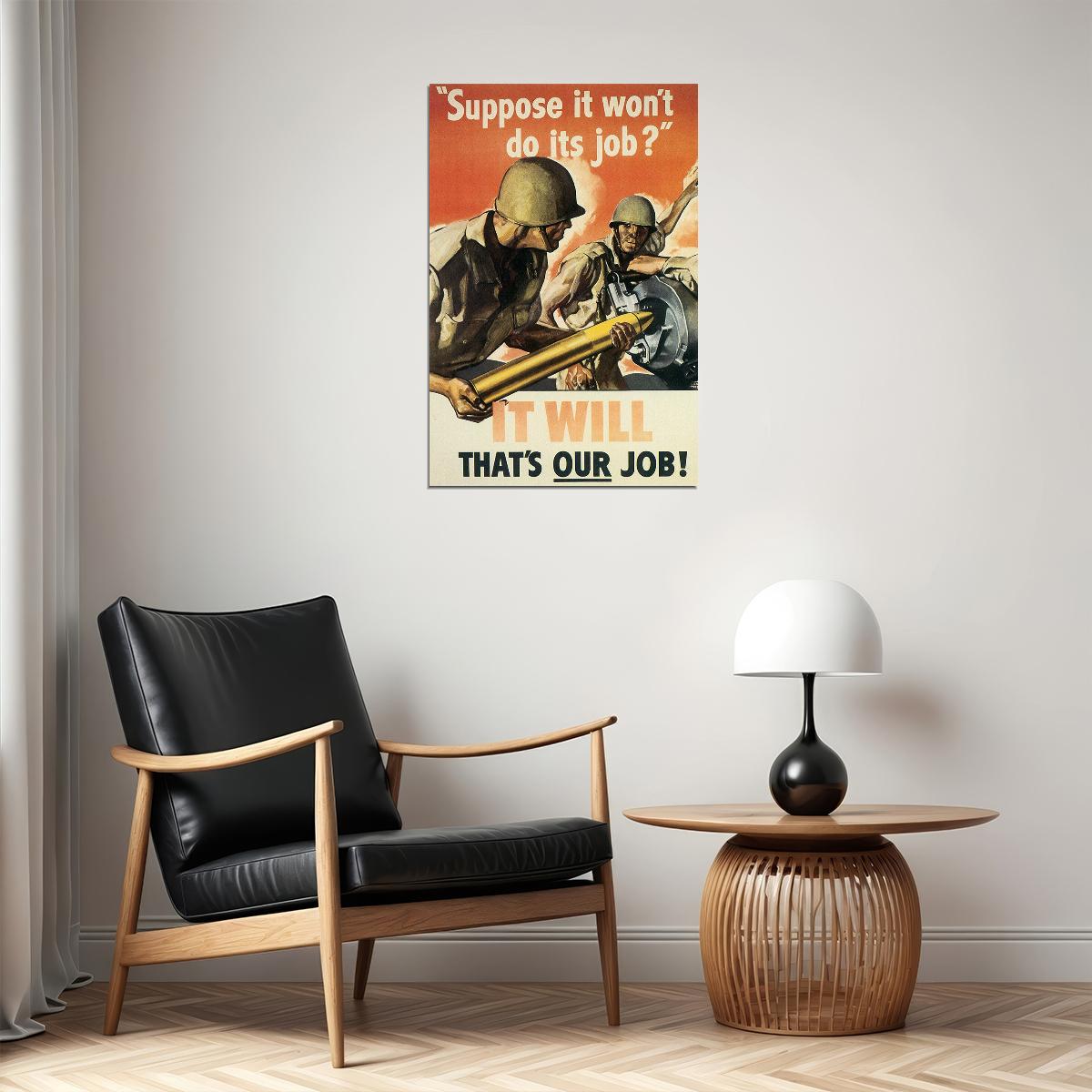 Suppose It Won't Do Its Job War Military Poster Wall Art Print Home Wall Decor - xonomax