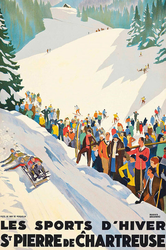 St. Pierre De Chartreuse Commune France Vintage Travel Poster Wall Art Print Home Wall Decor - xonomax