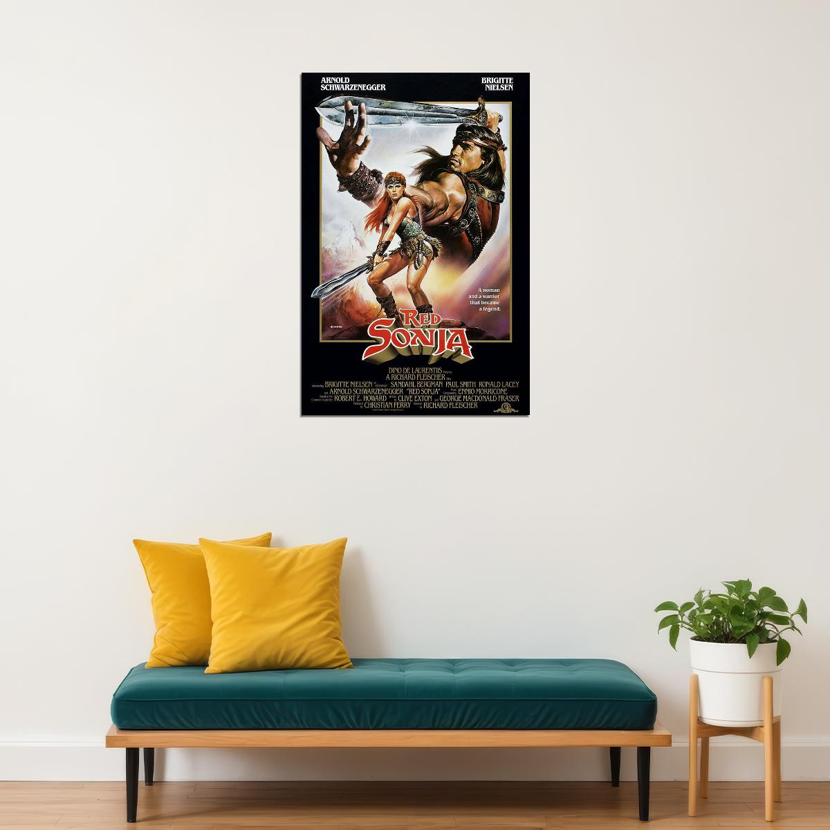 Red Sonja Movie Adventure Action Fantasy Poster Wall Art Print Home Wall Decor - xonomax