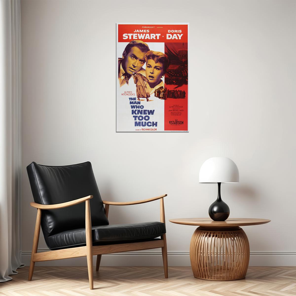 The Man Who Knew To Much Movie Drama Thriller Action Poster Wall Art Print Home Wall Decor - xonomax