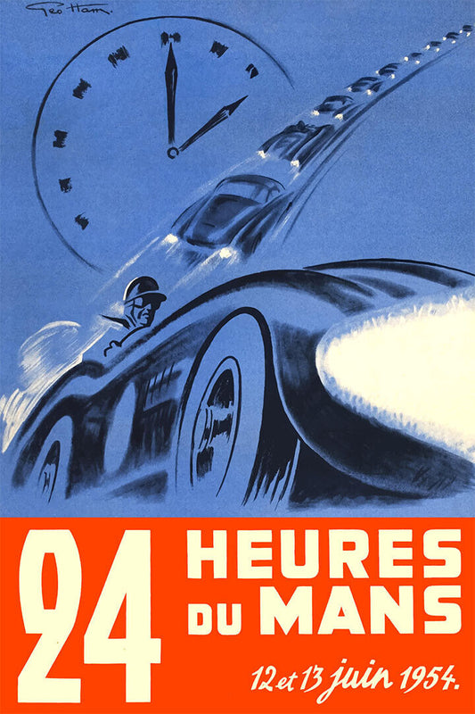 24 Hours Le Mans 1962 Vintage Racing Travel Poster Wall Art Print Home Wall Decor - xonomax