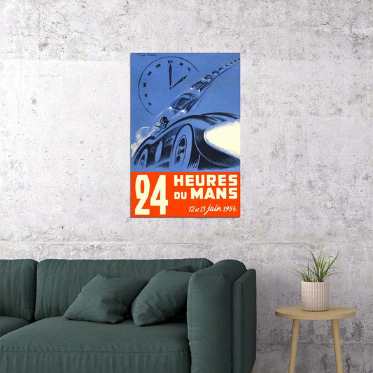 24 Hours Le Mans 1962 Vintage Racing Travel Poster Wall Art Print Home Wall Decor - xonomax