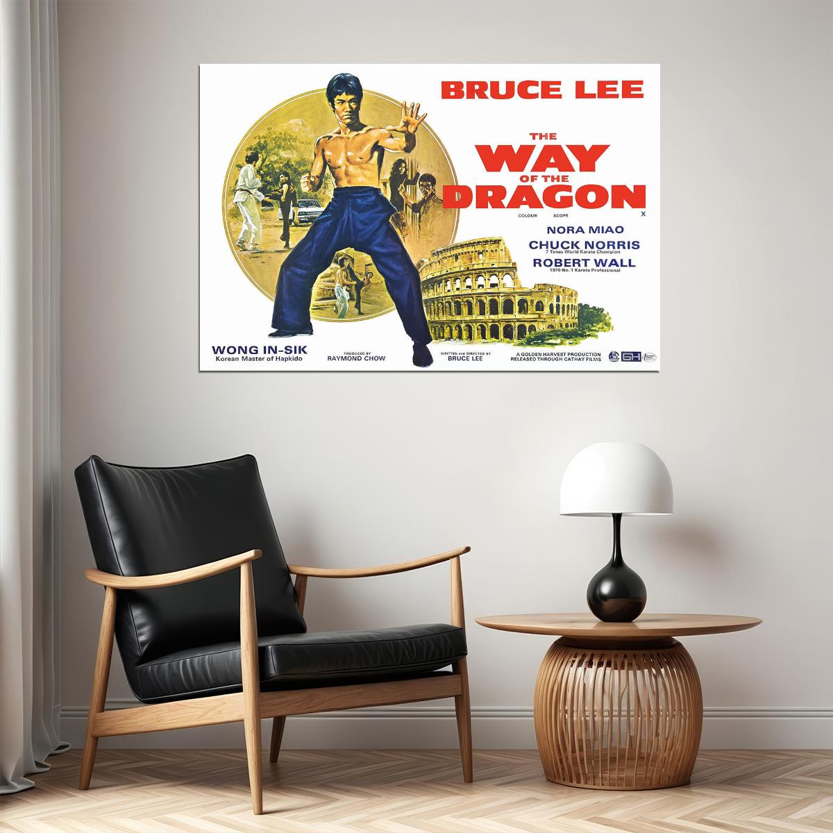Way Of The Dragon Movie Version 1 Action Comedy Adventure Poster Wall Art Print Home Wall Decor - xonomax