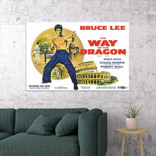 Way Of The Dragon Movie Version 1 Action Comedy Adventure Poster Wall Art Print Home Wall Decor - xonomax
