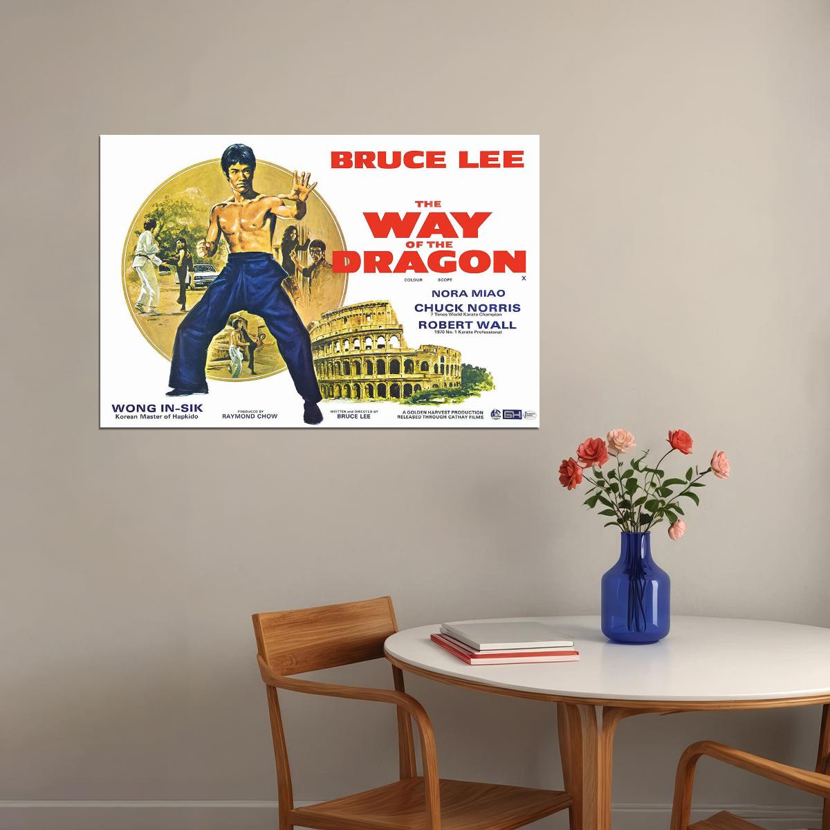 Way Of The Dragon Movie Version 1 Action Comedy Adventure Poster Wall Art Print Home Wall Decor - xonomax