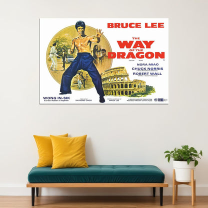 Way Of The Dragon Movie Version 1 Action Comedy Adventure Poster Wall Art Print Home Wall Decor - xonomax