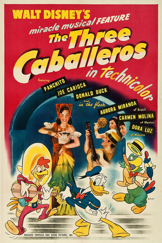 Three Caballeros Animation Movie Donald Duck Comedy Poster Wall Art Print Home Wall Decor - xonomax