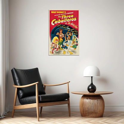 Three Caballeros Animation Movie Donald Duck Comedy Poster Wall Art Print Home Wall Decor - xonomax