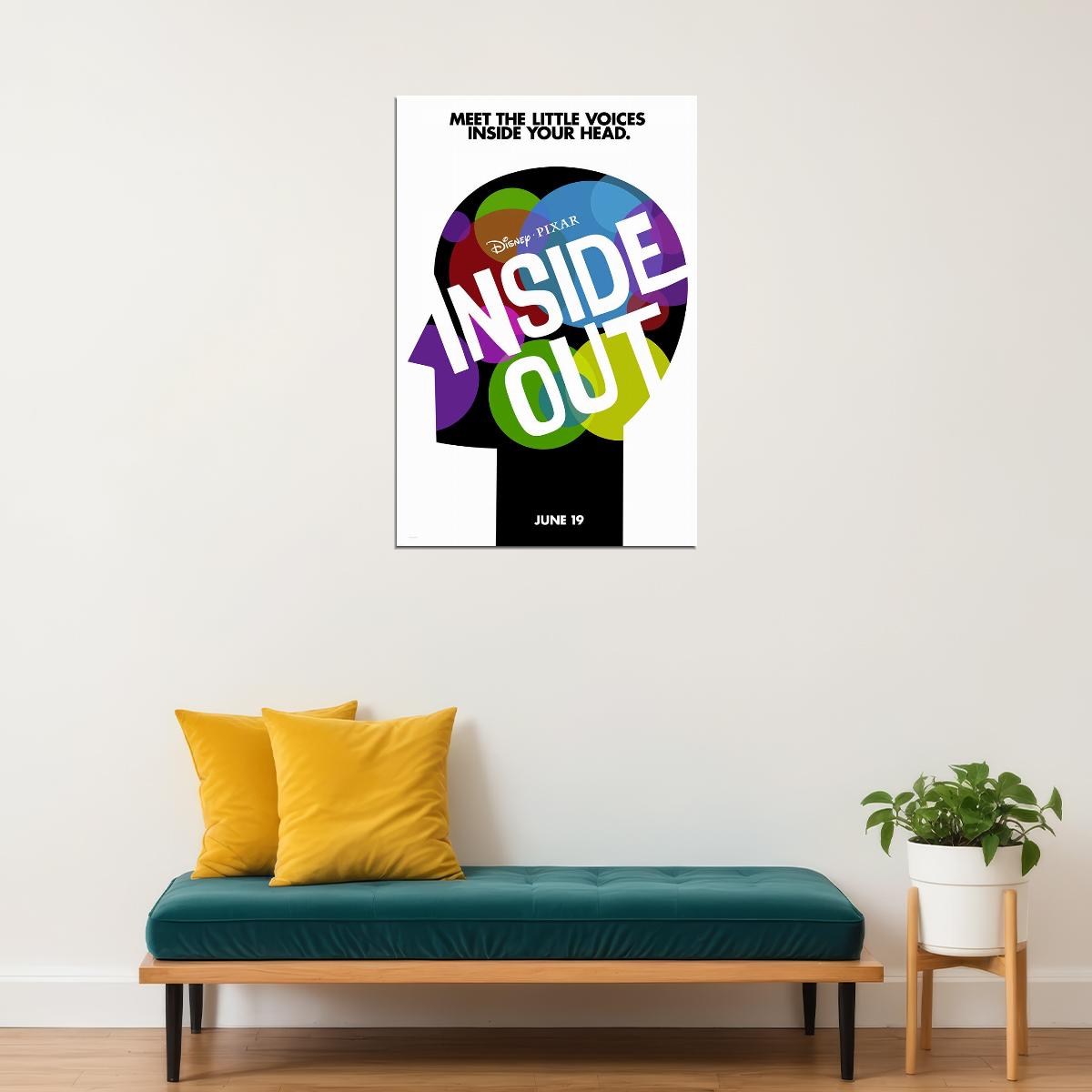 Inside Out 2015 Animation Movie Action Comedy Poster Wall Art Print Home Wall Decor - xonomax