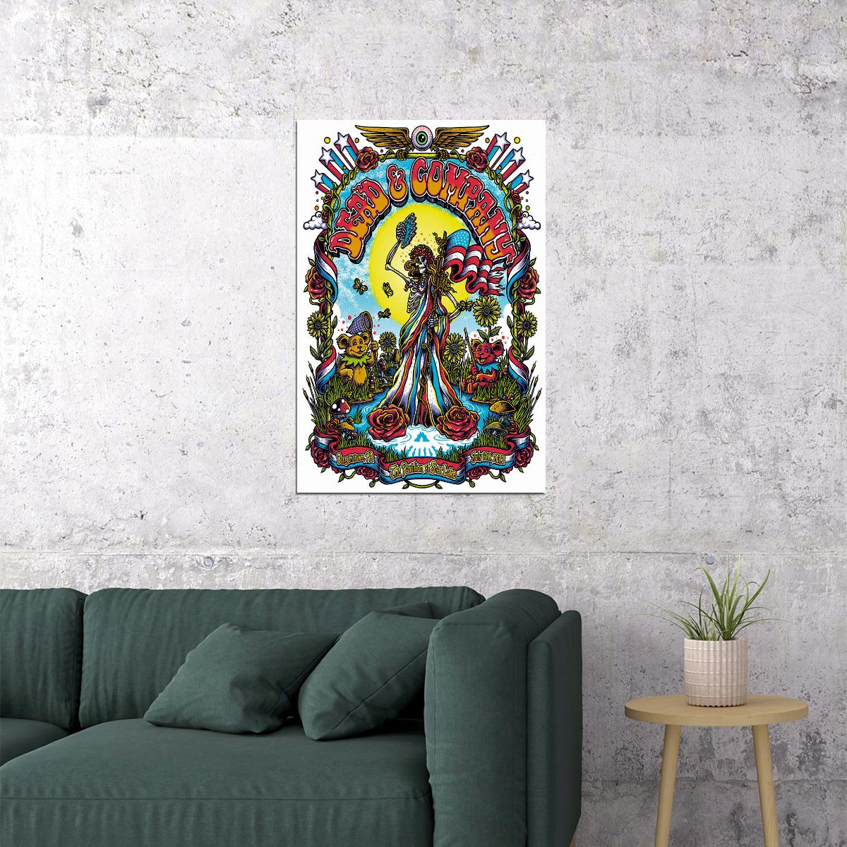 Grateful Dead Pavilion At Star Lake Pennsylvania 2022 Poster Wall Art Print Home Wall Decor - xonomax