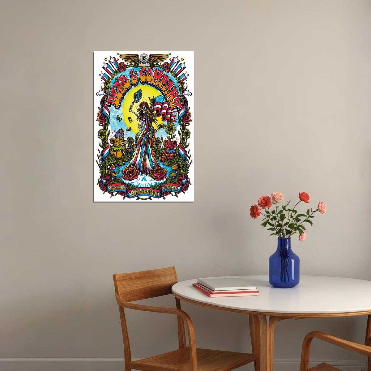 Grateful Dead Pavilion At Star Lake Pennsylvania 2022 Poster Wall Art Print Home Wall Decor - xonomax