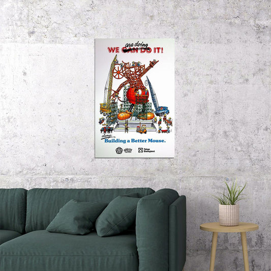 We Are Doing It 1978 Epcot Center Tokyo Disneyland Poster Wall Art Print Home Wall Decor - xonomax