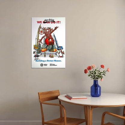 We Are Doing It 1978 Epcot Center Tokyo Disneyland Poster Wall Art Print Home Wall Decor - xonomax