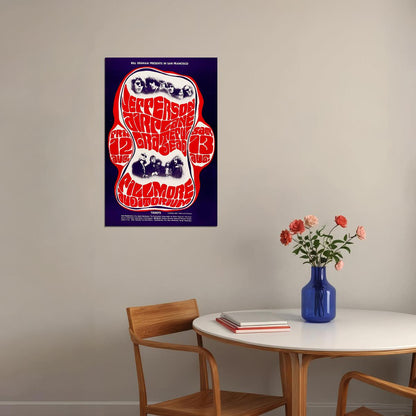 Grateful Dead Jefferson Airplane Fillmore Concert Poster Wall Art Print Home Wall Decor - xonomax