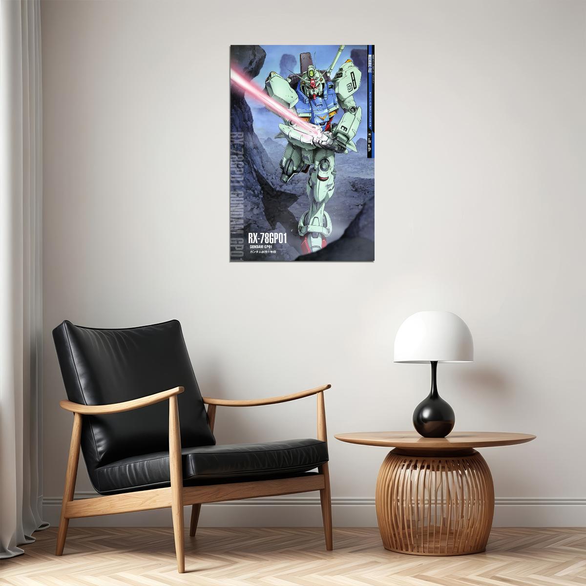 Gundam Gp01 Rx-78gp01 Gundam Mechanical Japanese Anime Poster Wall Art Print Home Wall Decor - xonomax