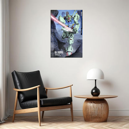 Gundam Gp01 Rx-78gp01 Gundam Mechanical Japanese Anime Poster Wall Art Print Home Wall Decor - xonomax
