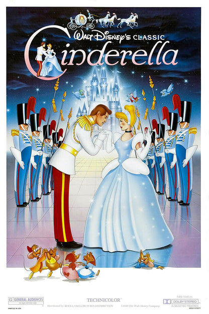 Cinderella 1987 Animation Movie Family Comedy Poster Wall Art Print Home Wall Decor - xonomax