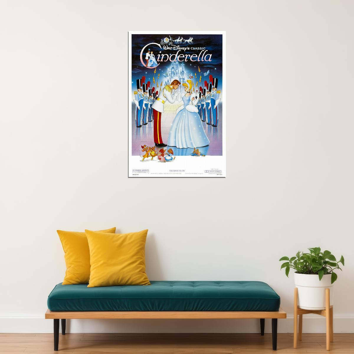 Cinderella 1987 Animation Movie Family Comedy Poster Wall Art Print Home Wall Decor - xonomax
