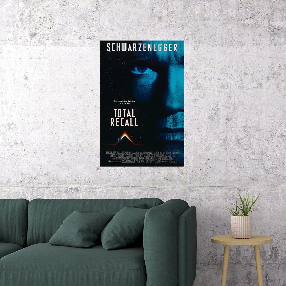 Total Recall Movie Action Science Fiction Adventure Poster Wall Art Print Home Wall Decor