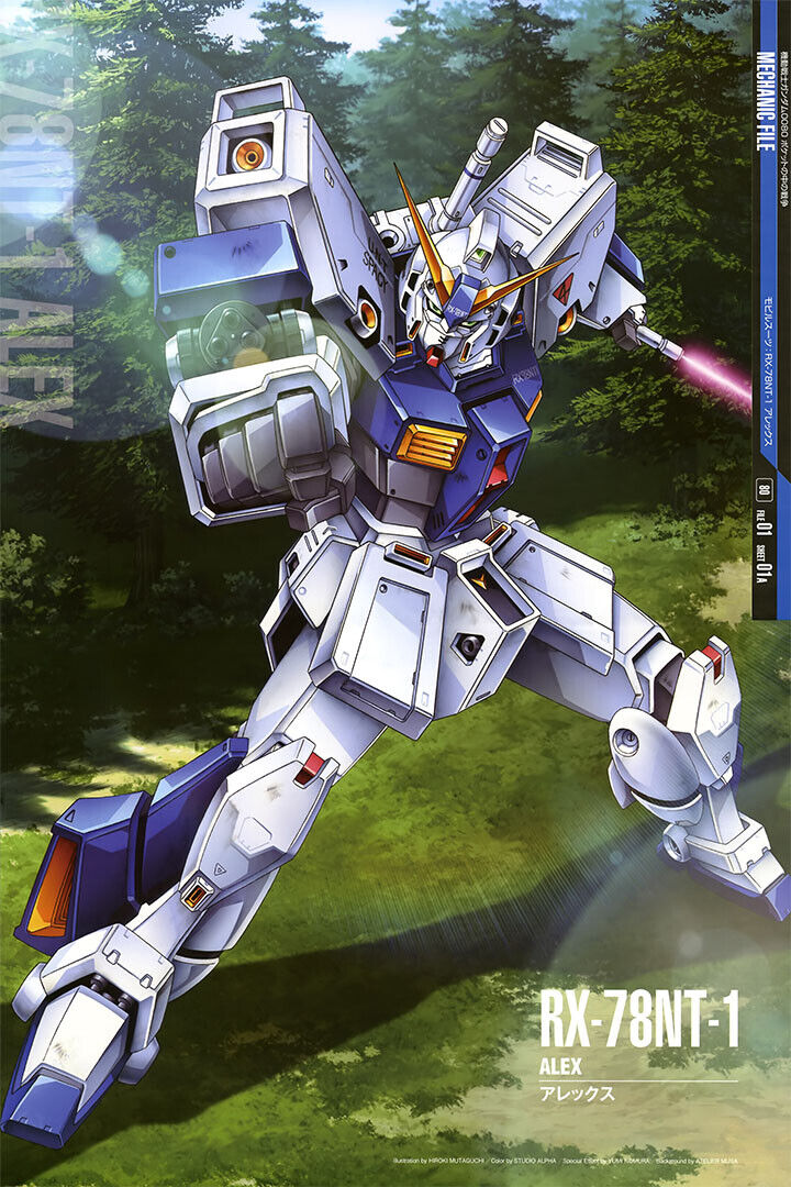 Alex Rx-78nt-1 Gundam Mechanical Japanese Anime Poster Wall Art Print Home Wall Decor - xonomax