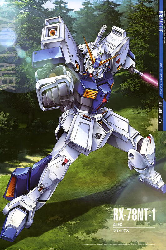 Alex Rx-78nt-1 Gundam Mechanical Japanese Anime Poster Wall Art Print Home Wall Decor - xonomax
