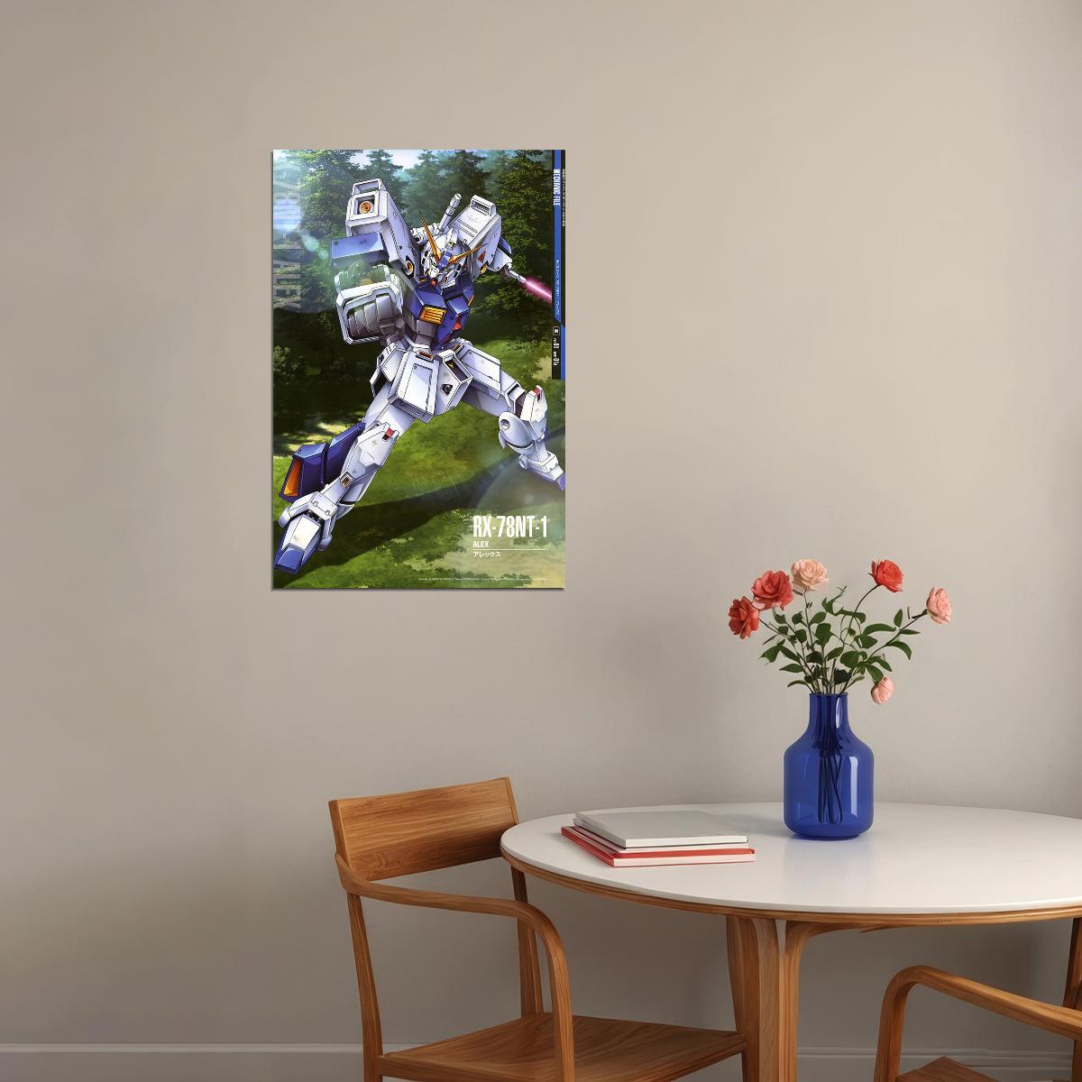 Alex Rx-78nt-1 Gundam Mechanical Japanese Anime Poster Wall Art Print Home Wall Decor - xonomax