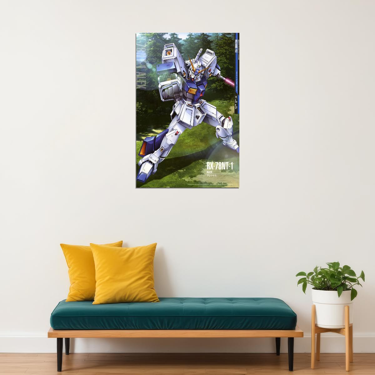 Alex Rx-78nt-1 Gundam Mechanical Japanese Anime Poster Wall Art Print Home Wall Decor - xonomax
