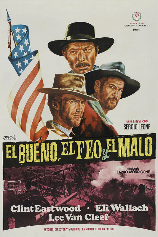 The Good The Bad And The Ugly Movie Western Action Poster Wall Art Print Home Wall Decor - xonomax