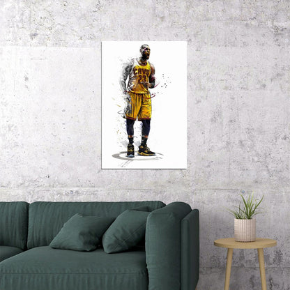Lebron James American Player Basketball Sports Poster Wall Art Print Home Wall Decor - xonomax