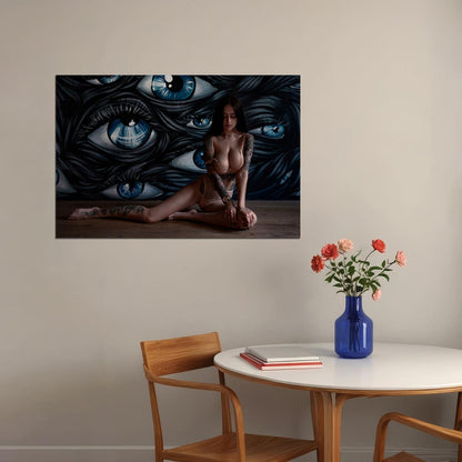 Hot Sexy Tattoos Girl Beauty Woman Model Poster Wall Art Print Home Wall Decor - xonomax