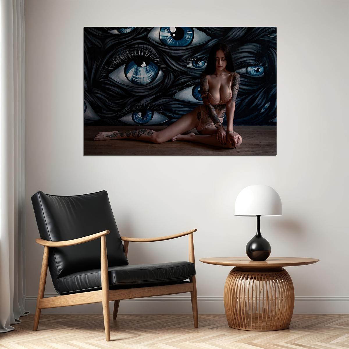 Hot Sexy Tattoos Girl Beauty Woman Model Poster Wall Art Print Home Wall Decor - xonomax