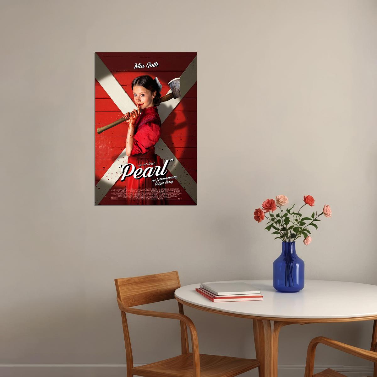 Pearl Drama Horror Thriller Movie Cinema Poster Wall Art Print Home Wall Decor - xonomax