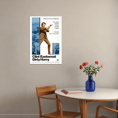 Dirty Harry Action Thriller Movie Cinema Poster Wall Art Print Home Wall Decor - xonomax