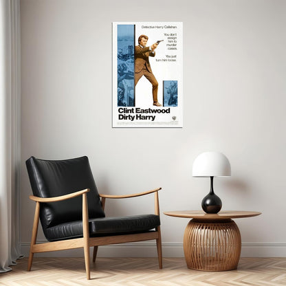 Dirty Harry Action Thriller Movie Cinema Poster Wall Art Print Home Wall Decor - xonomax