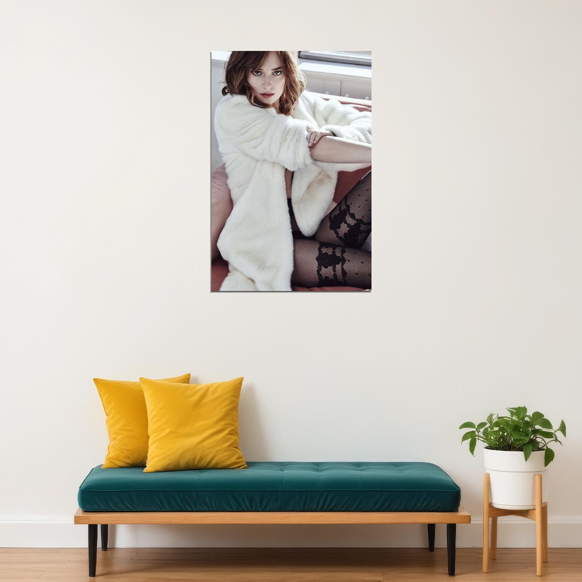 Dakota Johnson Celebrity American Sexy Model Movie Actor Poster Wall Art Print Home Wall Decor - xonomax