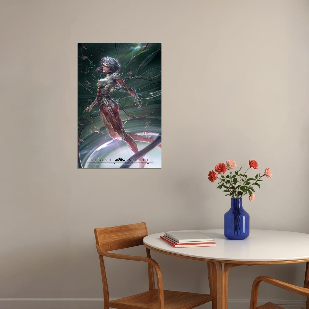 Ghost In The Shell Science Fiction Action Movie Poster Wall Art Print Home Wall Decor - xonomax