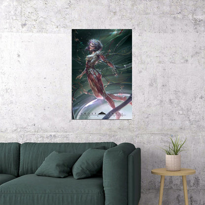 Ghost In The Shell Science Fiction Action Movie Poster Wall Art Print Home Wall Decor - xonomax