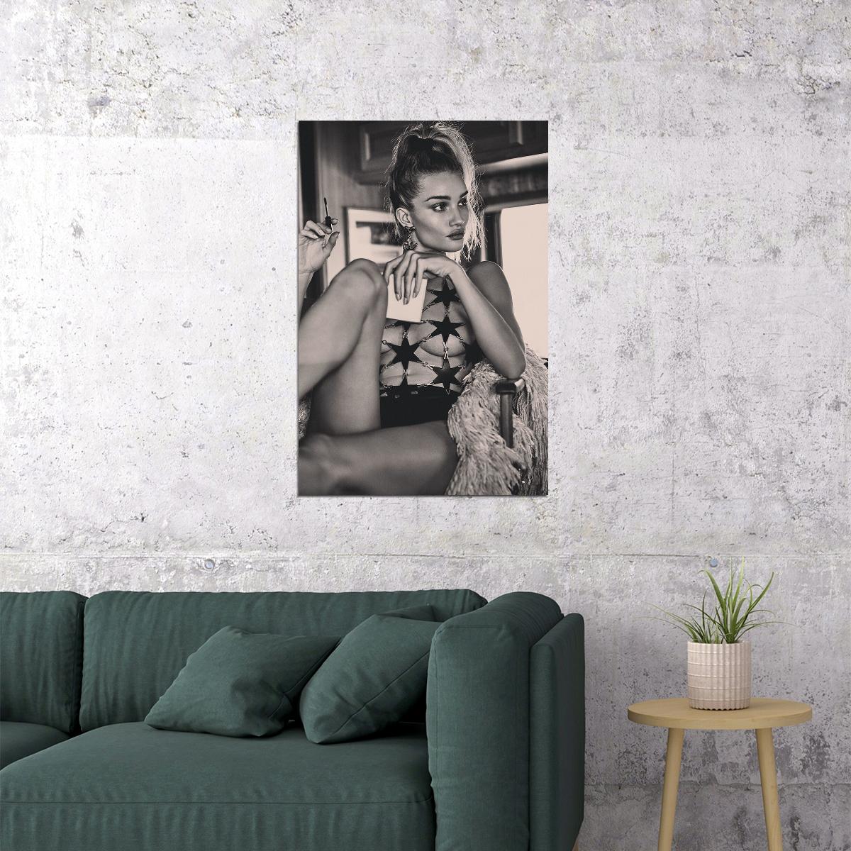 Rosie Huntington Whiteley Celebrity British Model Actor Poster Wall Art Print Home Wall Decor