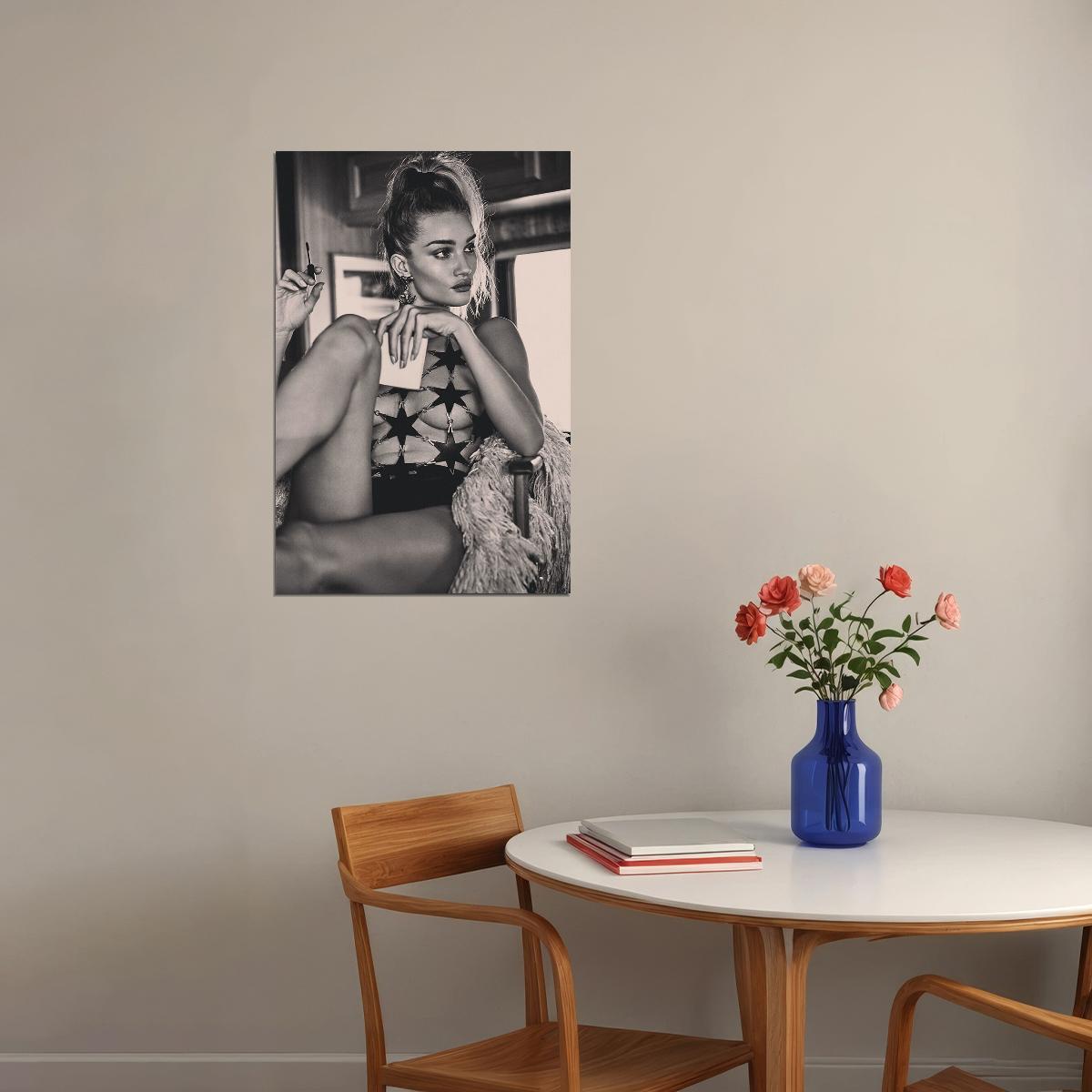 Rosie Huntington Whiteley Celebrity British Model Actor Poster Wall Art Print Home Wall Decor