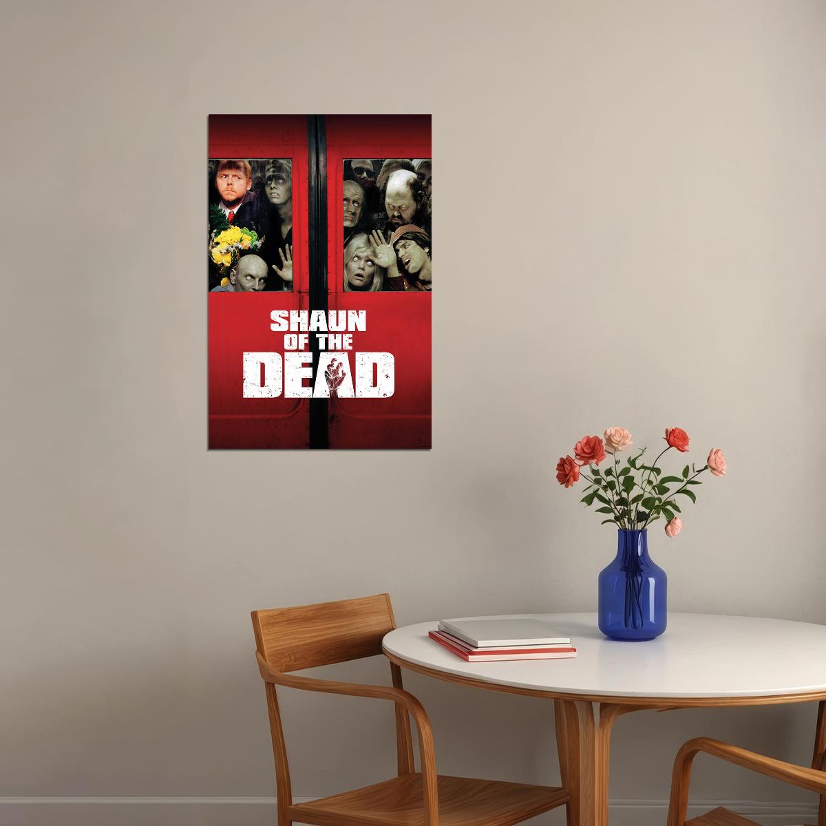 Shaun Of The Dead Comedy Horror Movie Poster Wall Art Print Home Wall Decor - xonomax