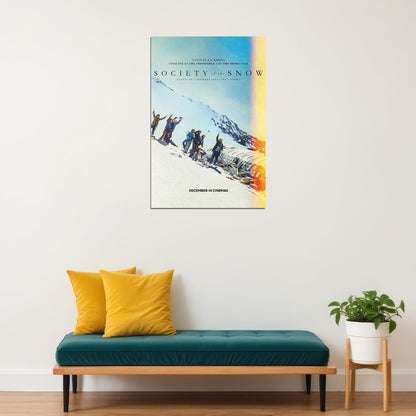 Society Of The Snow History Drama Movie Cinema Film Poster Wall Art Print Home Wall Decor - xonomax